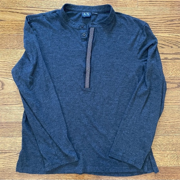 Armani Exchange Gray Bedazzled Women's Shirt - Picture 1 of 8